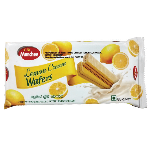 Munchee : Lemon Cream Wafers Biscuits 85g