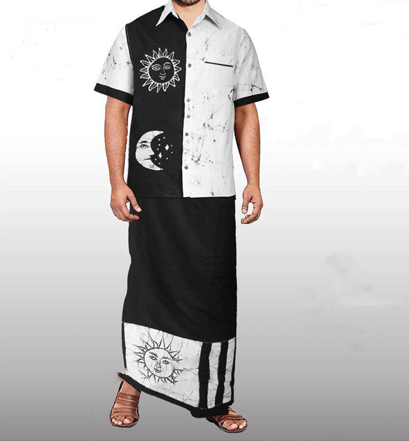 Men’s Bathik Sarong & Shirt Kit  – SS004