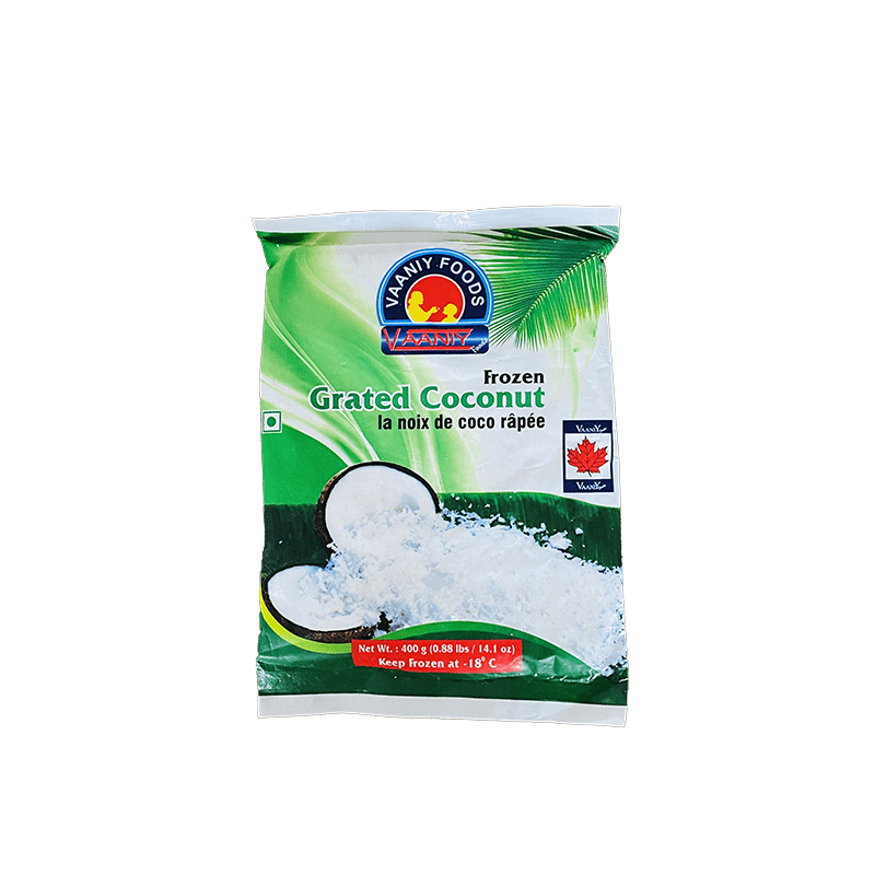 Frozen Grated Coconut – 400g (Shipping only available on GTHA area